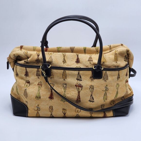 Etienne Aigner Vintage Native Natural Tribal Women Print Satchel Shoulder Bag - Picture 5 of 11